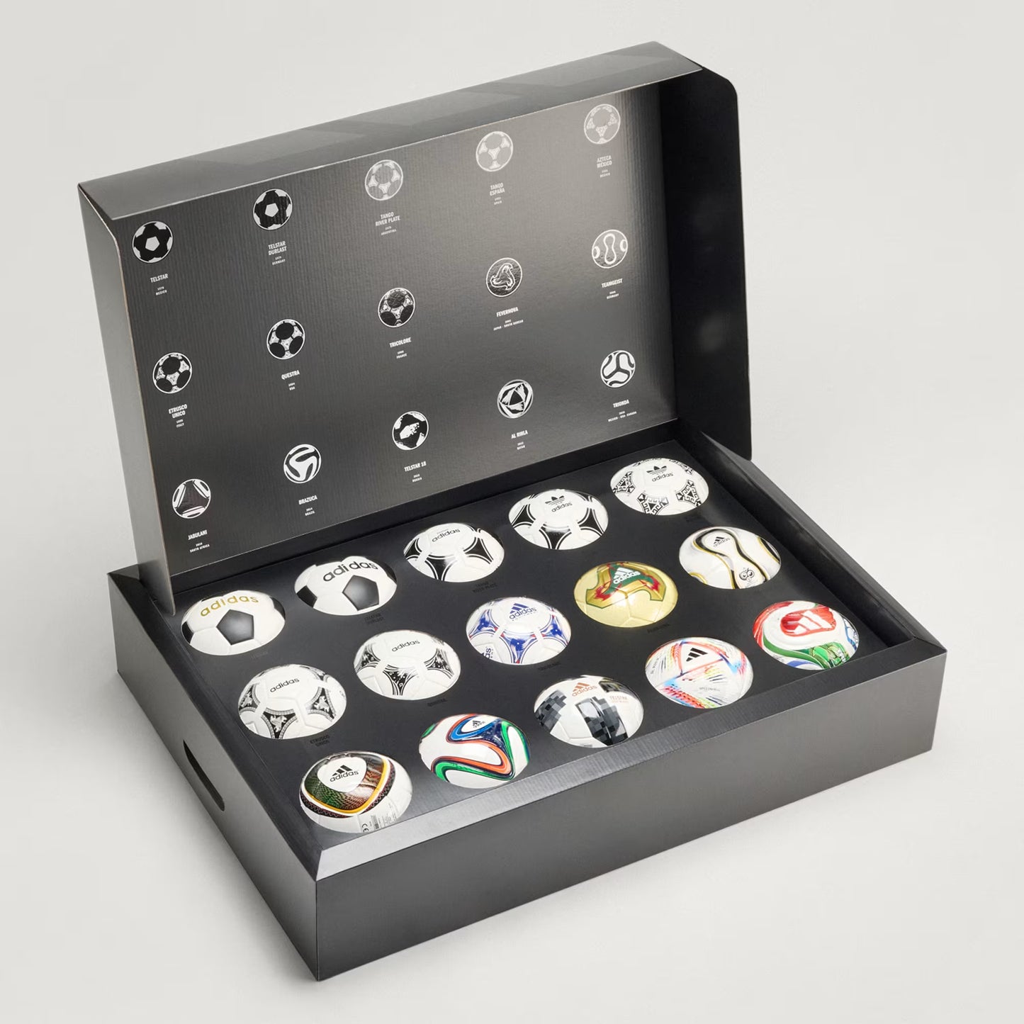 Coffret mini ballons historiques Coupe du Monde