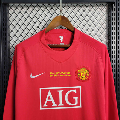 Manchester United 2007–2008 Langarm-Heimtrikot