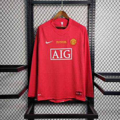 Manchester United 2007–2008 Langarm-Heimtrikot